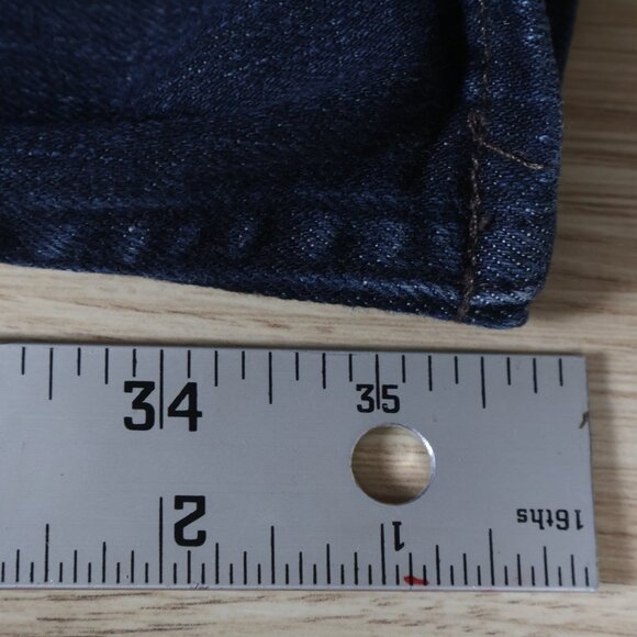 Polo Ralph Lauren Jeans Mens 42Tx36 Dark Blue Stretch Denim Straight Leg Classic - Picture 12 of 14